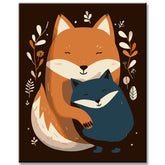 Painting by Numbers for Children Fox Family